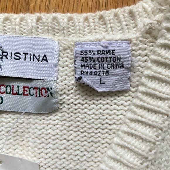 NWT Marisa Christina Christmas Collection 2000 Holiday Sweater Snow Day - Picture 7 of 9